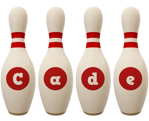 Cade bowling-pin logo