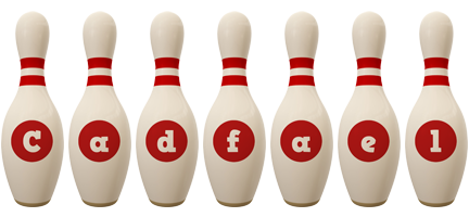 Cadfael bowling-pin logo