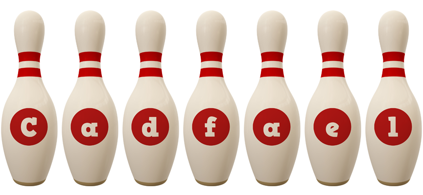 Cadfael bowling-pin logo
