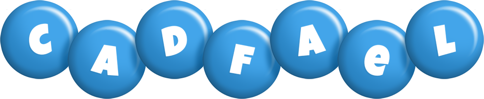 Cadfael candy-blue logo