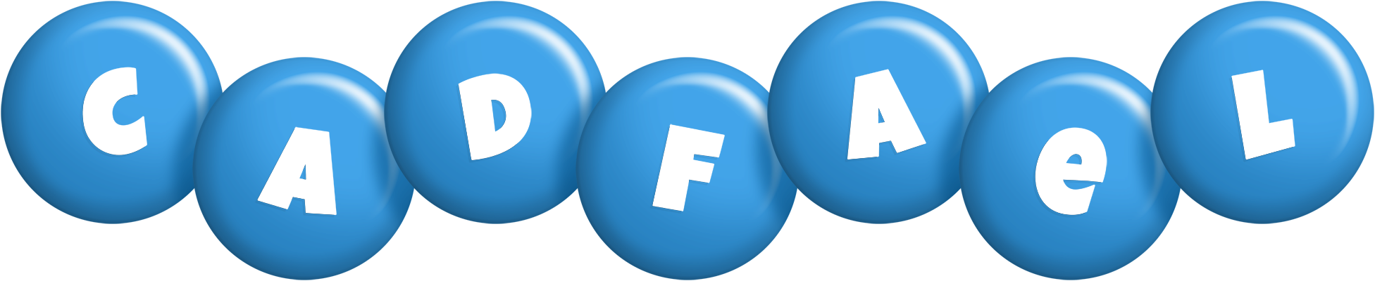 Cadfael candy-blue logo