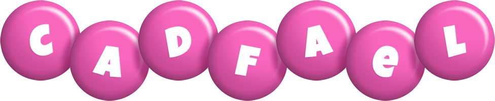 Cadfael candy-pink logo