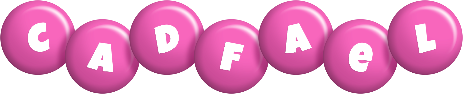 Cadfael candy-pink logo