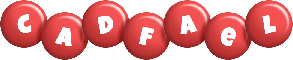 Cadfael candy-red logo