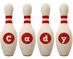 Cady bowling-pin logo