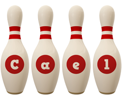 Cael bowling-pin logo