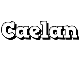 Caelan snowing logo