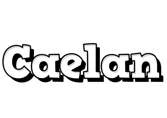 Caelan snowing logo