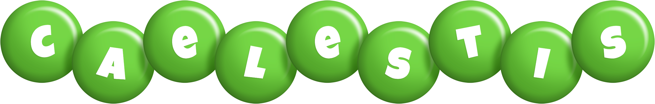 Caelestis candy-green logo