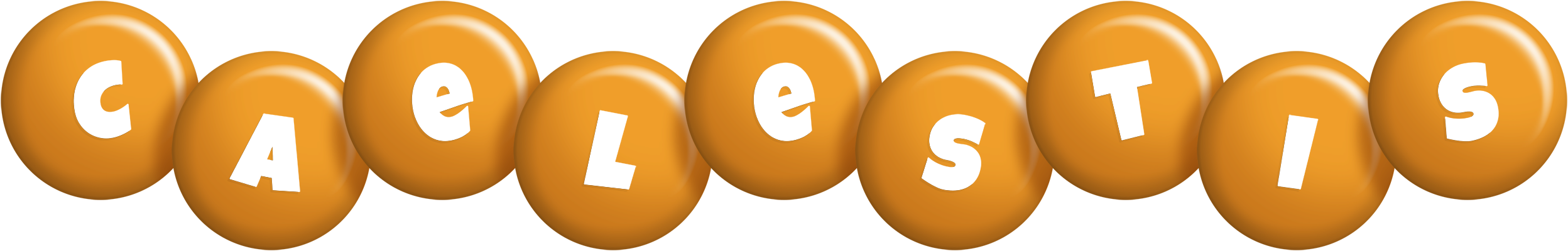Caelestis candy-orange logo