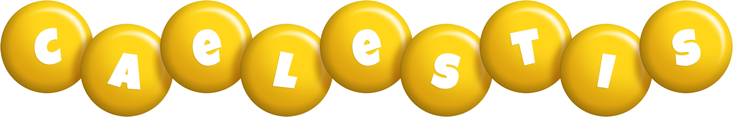 Caelestis candy-yellow logo