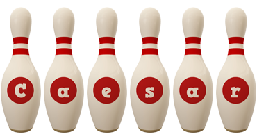 Caesar bowling-pin logo