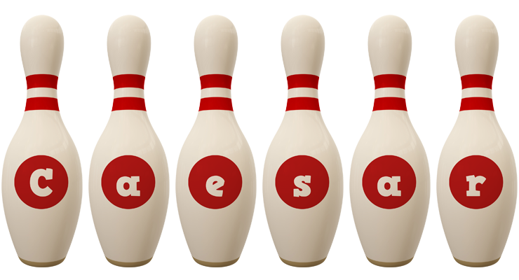 Caesar bowling-pin logo