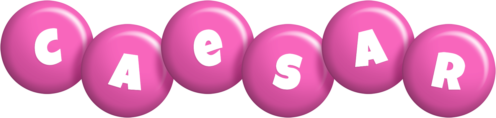 Caesar candy-pink logo