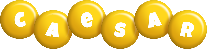 Caesar candy-yellow logo