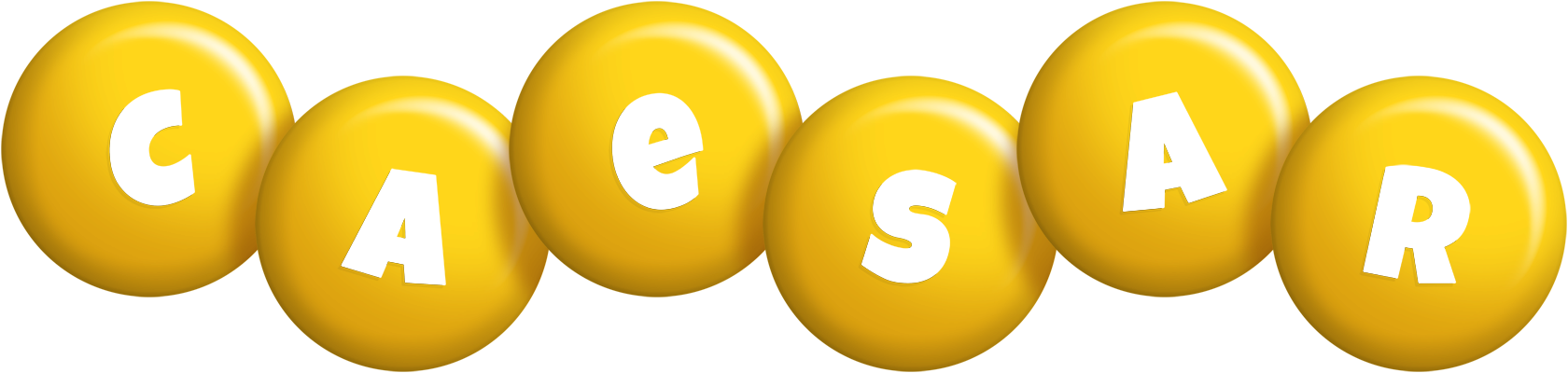 Caesar candy-yellow logo