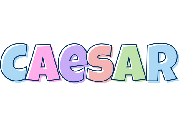 Caesar pastel logo