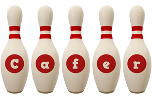 Cafer bowling-pin logo