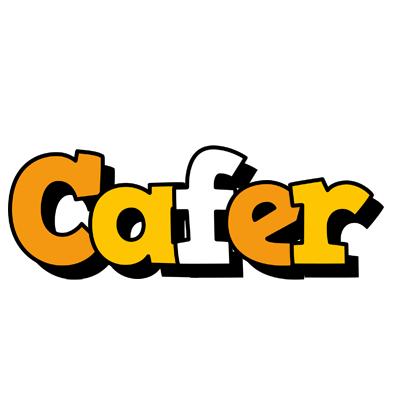 Cafer cartoon logo