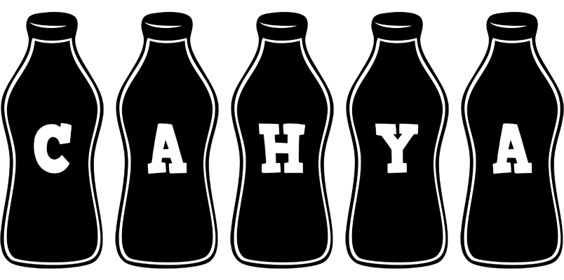 Cahya bottle logo