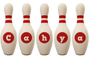 Cahya bowling-pin logo