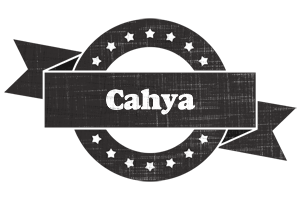 Cahya grunge logo