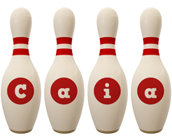 Caia bowling-pin logo