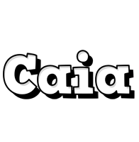 Caia snowing logo