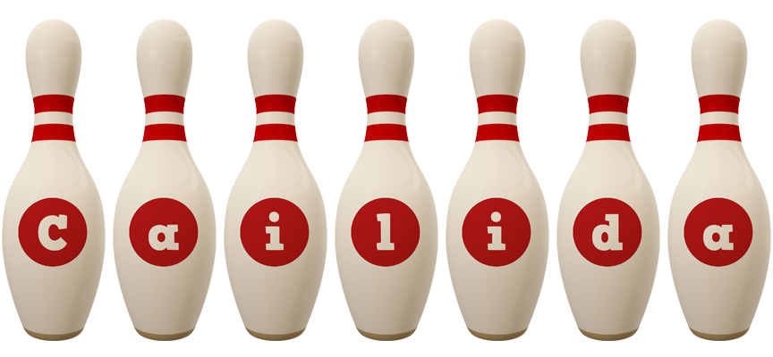 Cailida bowling-pin logo