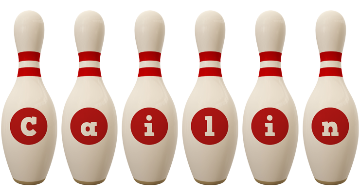 Cailin bowling-pin logo
