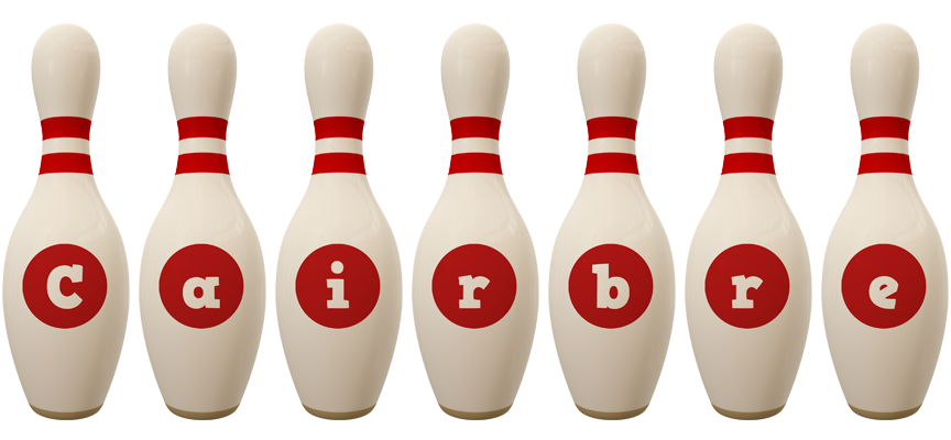 Cairbre bowling-pin logo