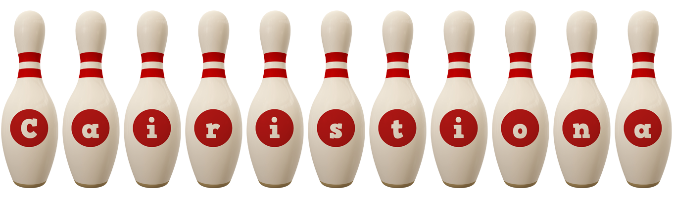 Cairistiona bowling-pin logo