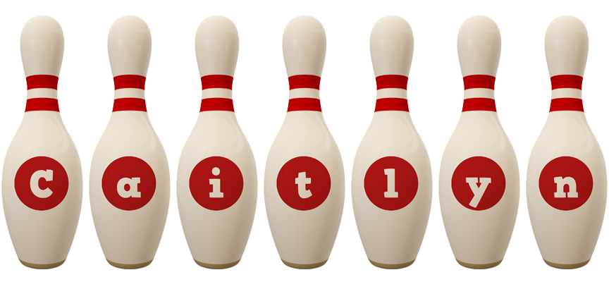 Caitlyn bowling-pin logo