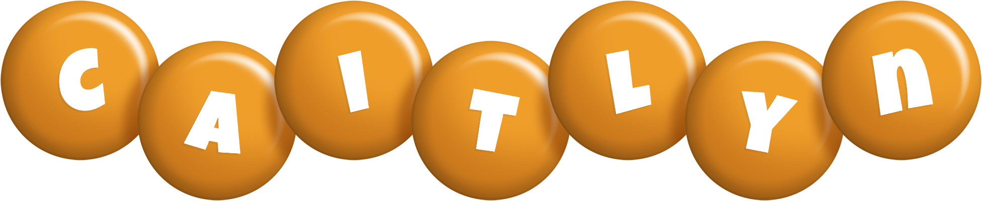 Caitlyn candy-orange logo