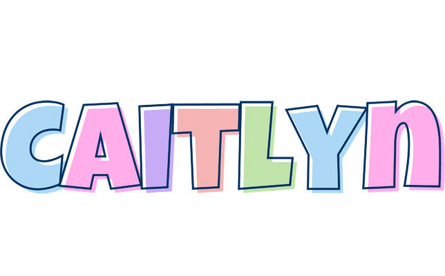 Caitlyn pastel logo