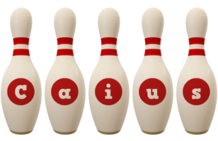 Caius bowling-pin logo