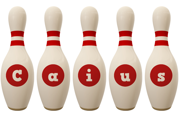Caius bowling-pin logo
