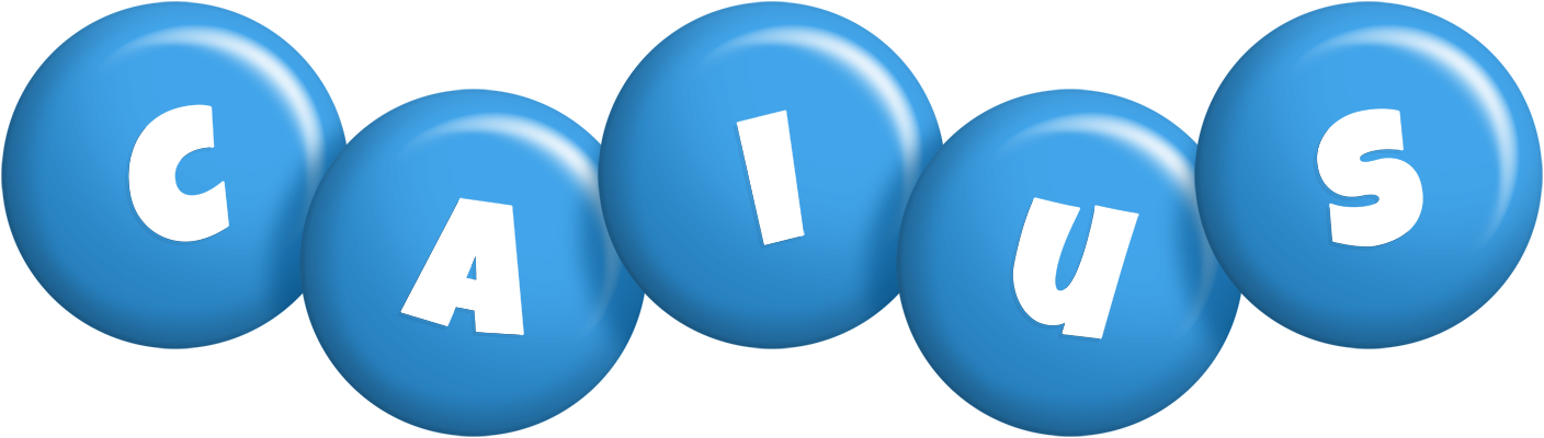 Caius candy-blue logo