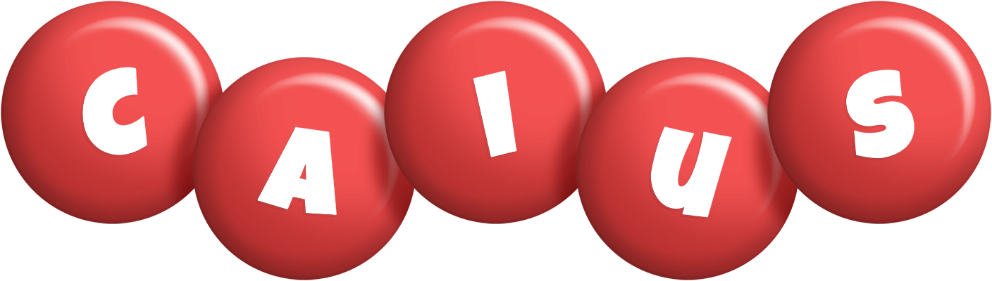 Caius candy-red logo