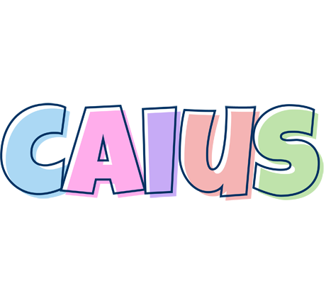 Caius pastel logo
