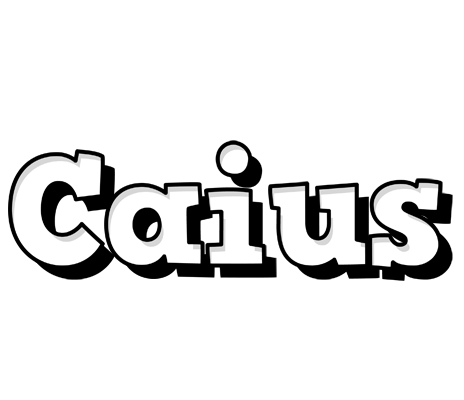 Caius snowing logo