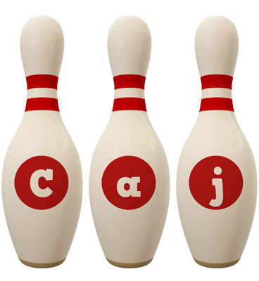 Caj bowling-pin logo