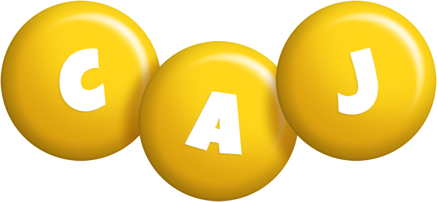 Caj candy-yellow logo