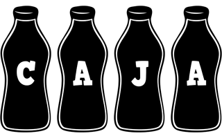 Caja bottle logo