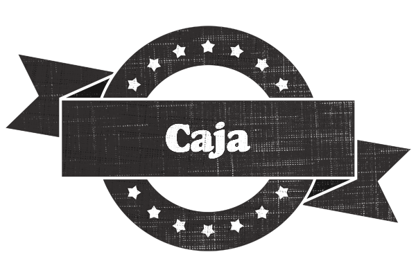 Caja grunge logo