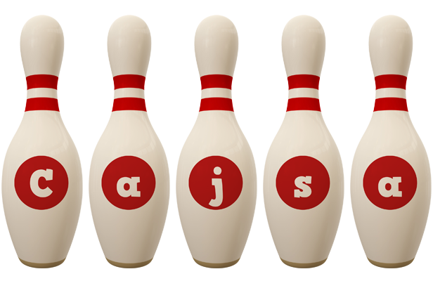 Cajsa bowling-pin logo