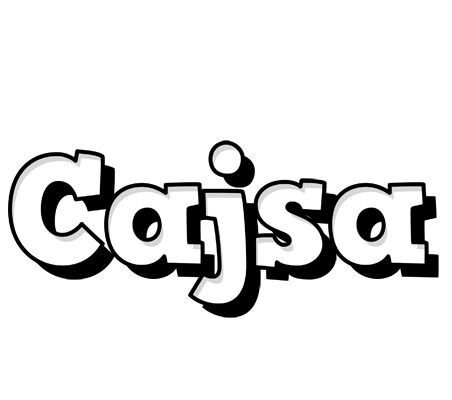 Cajsa snowing logo
