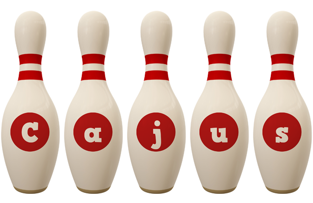 Cajus bowling-pin logo