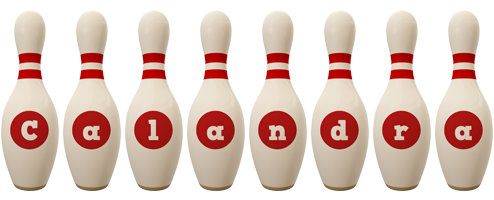 Calandra bowling-pin logo