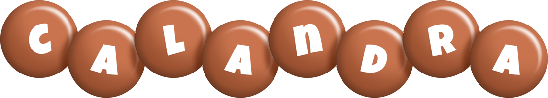 Calandra candy-brown logo